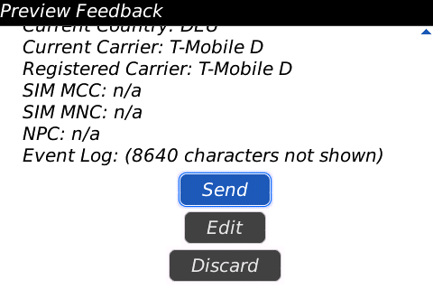RIM Blackberry OS 5.0 Bold Feedback