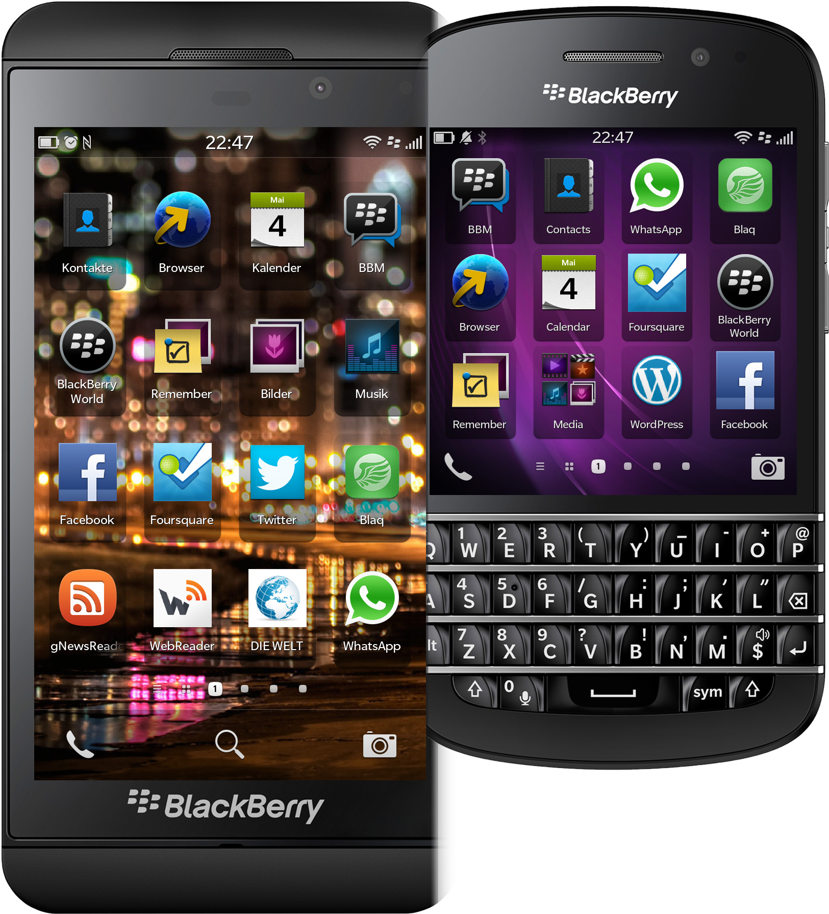 BlackBerry OS 10 auf Z10 und Q10 BlackBerry OS 10 auf Z10 und Q10