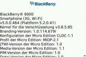 Bold 9000 OS 5.0.0.464