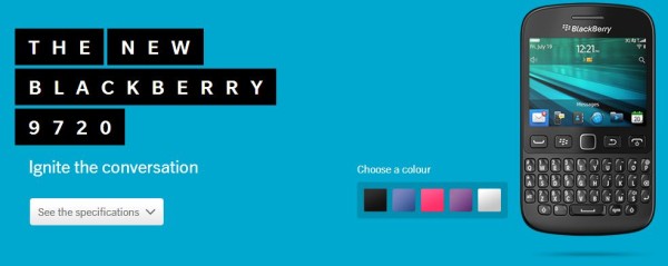 BlackBerry stellt das neue OS7 BlackBerry 9720 offiziell vor