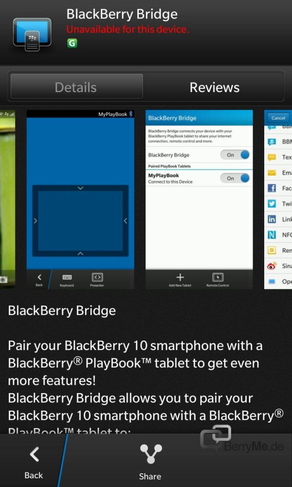 BlackBerry Bridge Version 3 in der BlackBerry World verfügbar, auch für BlackBerry 10