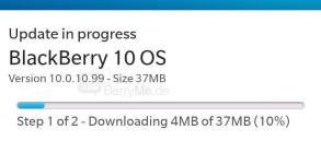 BlackBerry Z10 OS Update 10.0.10.99