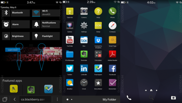 Weitere BlackBerry 10.3 Neuerungen – Mehr Icons in Ordnern, Quick Settings, Homescreen und mehr