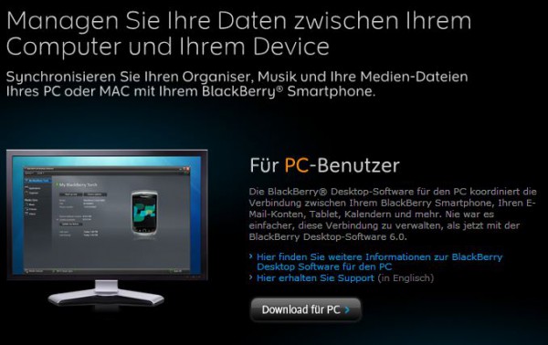 BlackBerry Desktop Software Version 7 offiziell verfügbar