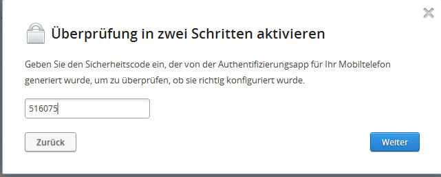 Dropbox Kontrolle