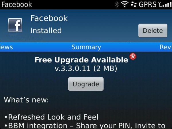 Facebook für BlackBerry Update bringt BBM-Discovery Feature uvm.