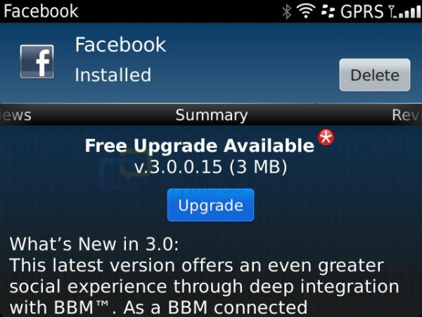 Facebook für BlackBerry Version 3.0.0.15 ab sofort verfügbar – BBM Connected uvm.