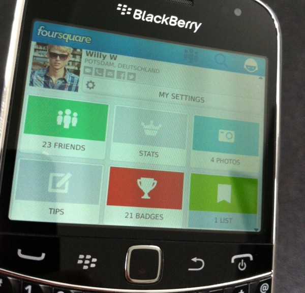 Das neue Foursquare – Version 5.0 jetzt in der AppWorld verfügbar