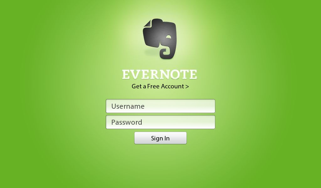 Evernote für BlackBerry PlayBook