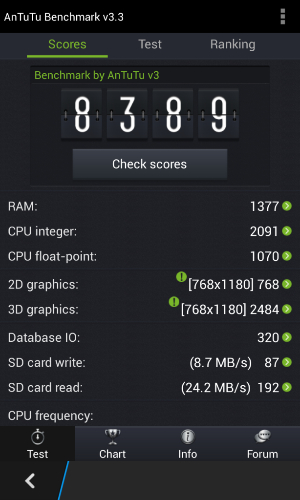 Antutu Benchmark Z10