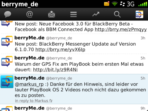 Twitter 3.0 (BlackBerry Beta) – Twitter als BBM Connected App
