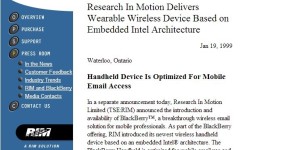 RIM 950 Press Release