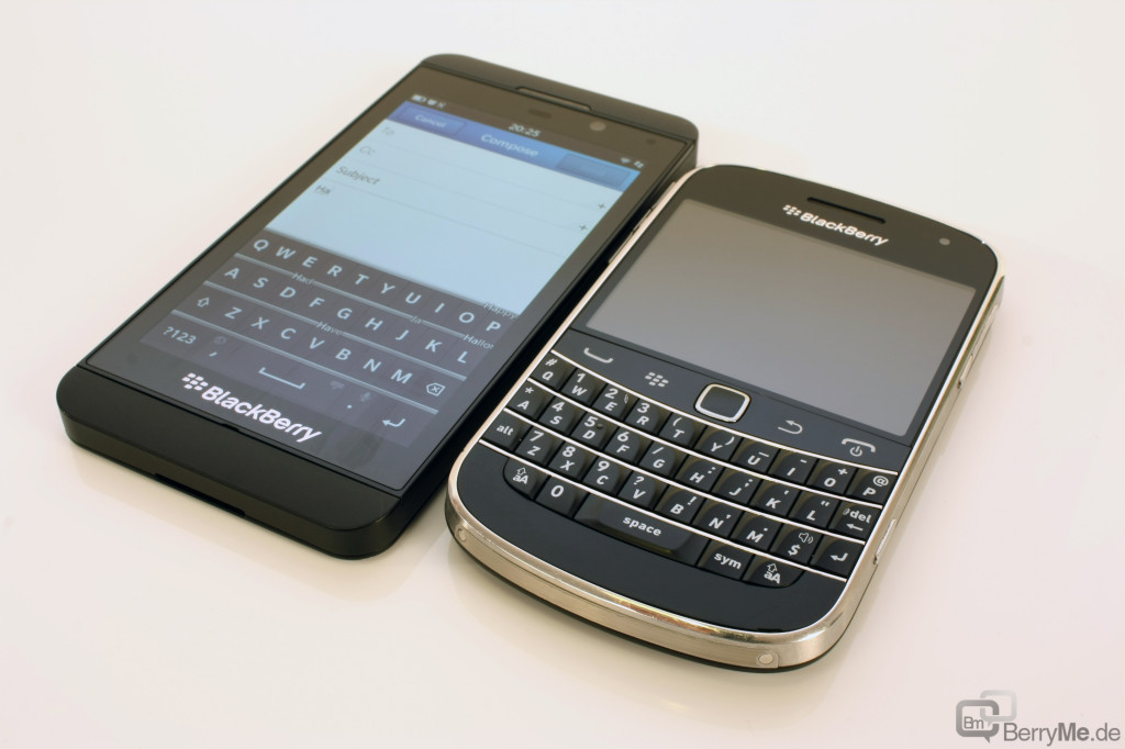 Tastatur Z10 vs Bold 9900