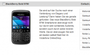 BlackBerry Bold 9790 demnächst im Vodafone Shop verfügbar