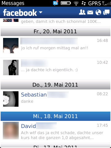 Facebook 2.0 Nachrichten