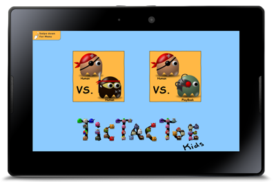 TicTacToe Kids Startbildschirm