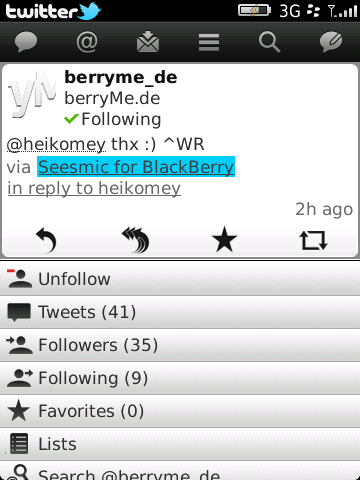 Twitter 2.0 Profile